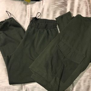 Green sweat set